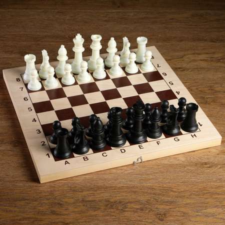 Шахматные фигуры Sima-Land пластик король h 10.5 см пешка h 5 см