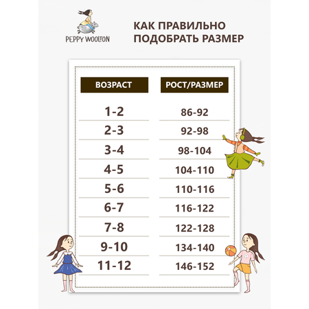 Колготки 2 пары Peppy Woolton