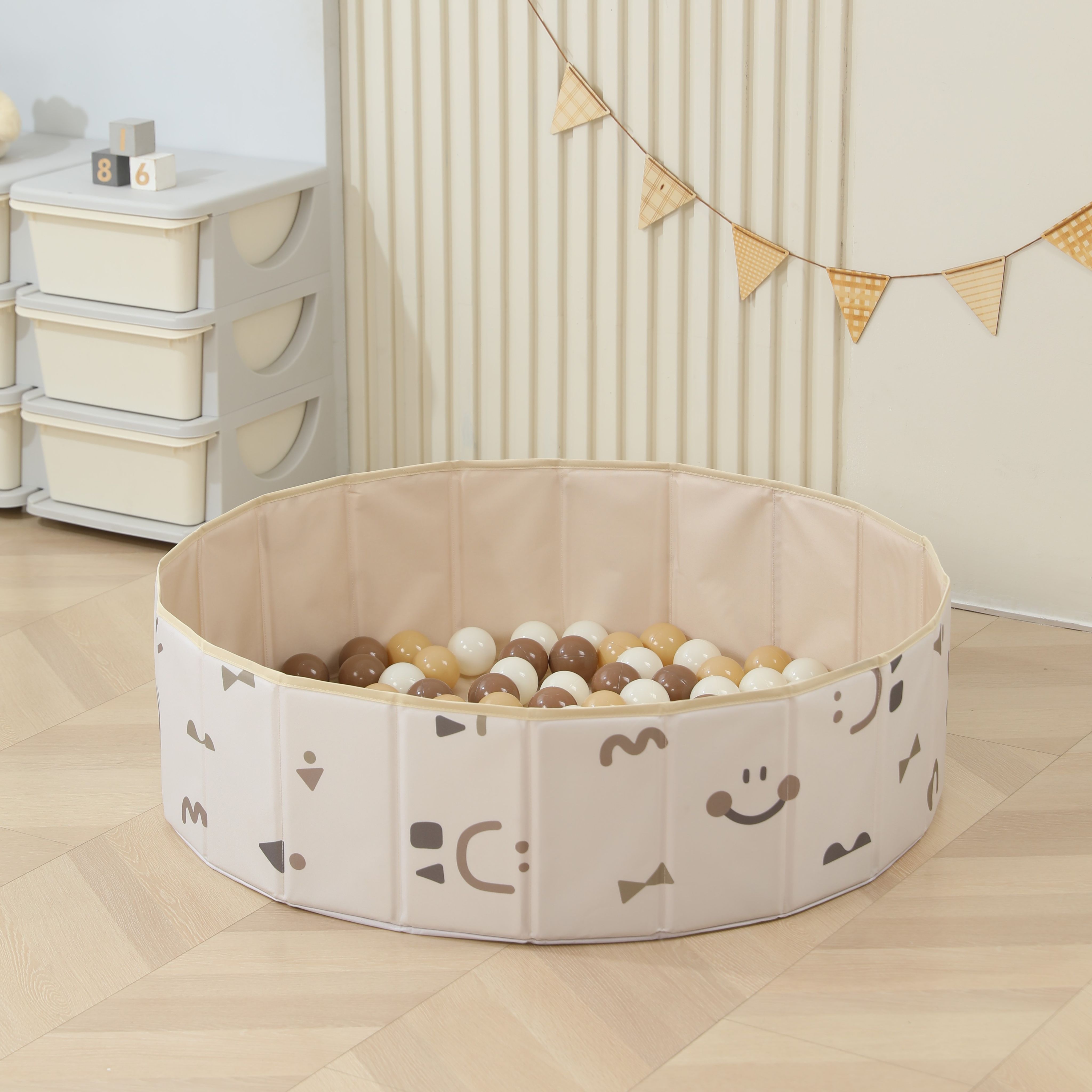 Детский сухой бассейн UNIX Kids smile camel + 150 шариков - фото 13