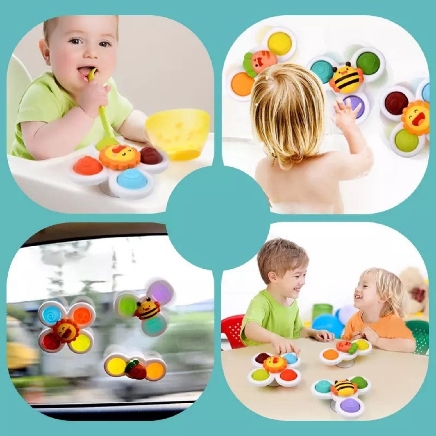 Развивающие игрушки BOSSTOYS Симпл Димпл/ Поп ит для малышей на присоске - фото 2