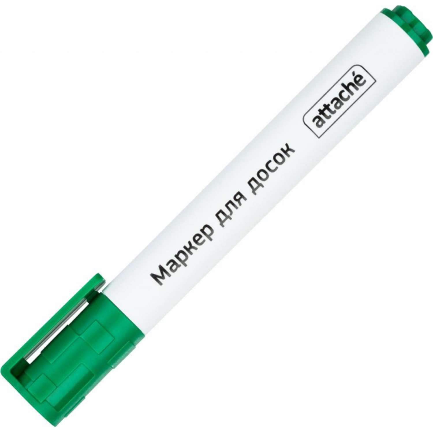 Маркер для досок Attache зеленый со скошенным наконечником 1-5мм 15 шт - фото 2