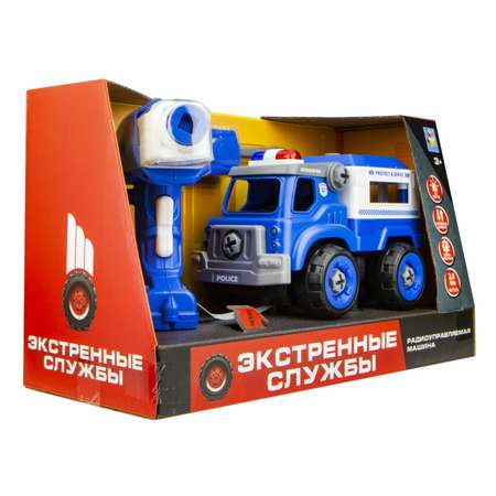 Игровой набор 1TOY Экстренные службы Полицейский грузовик на радиоуправлении