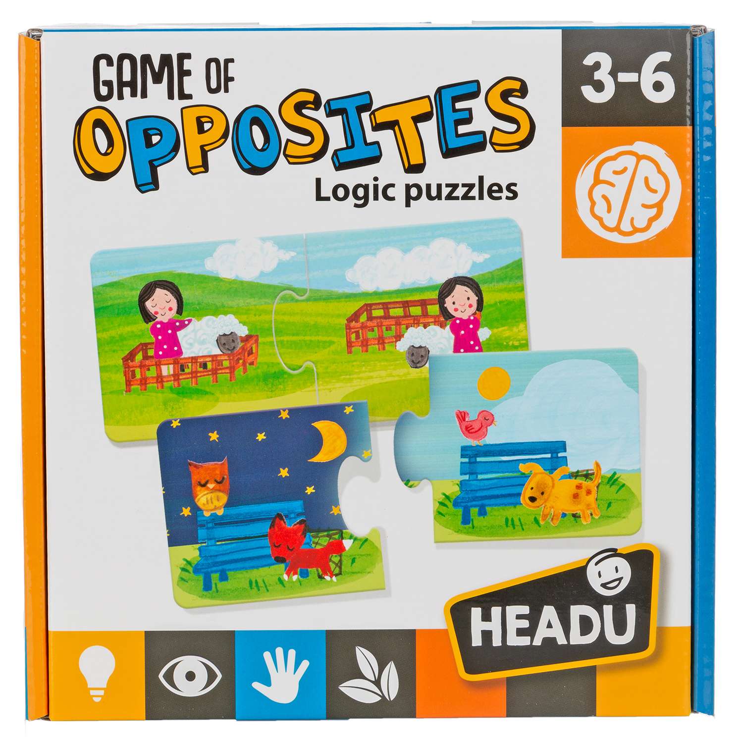 Игра настольная развививающая HEADU в противоположности для детей с 3 лет - фото 1