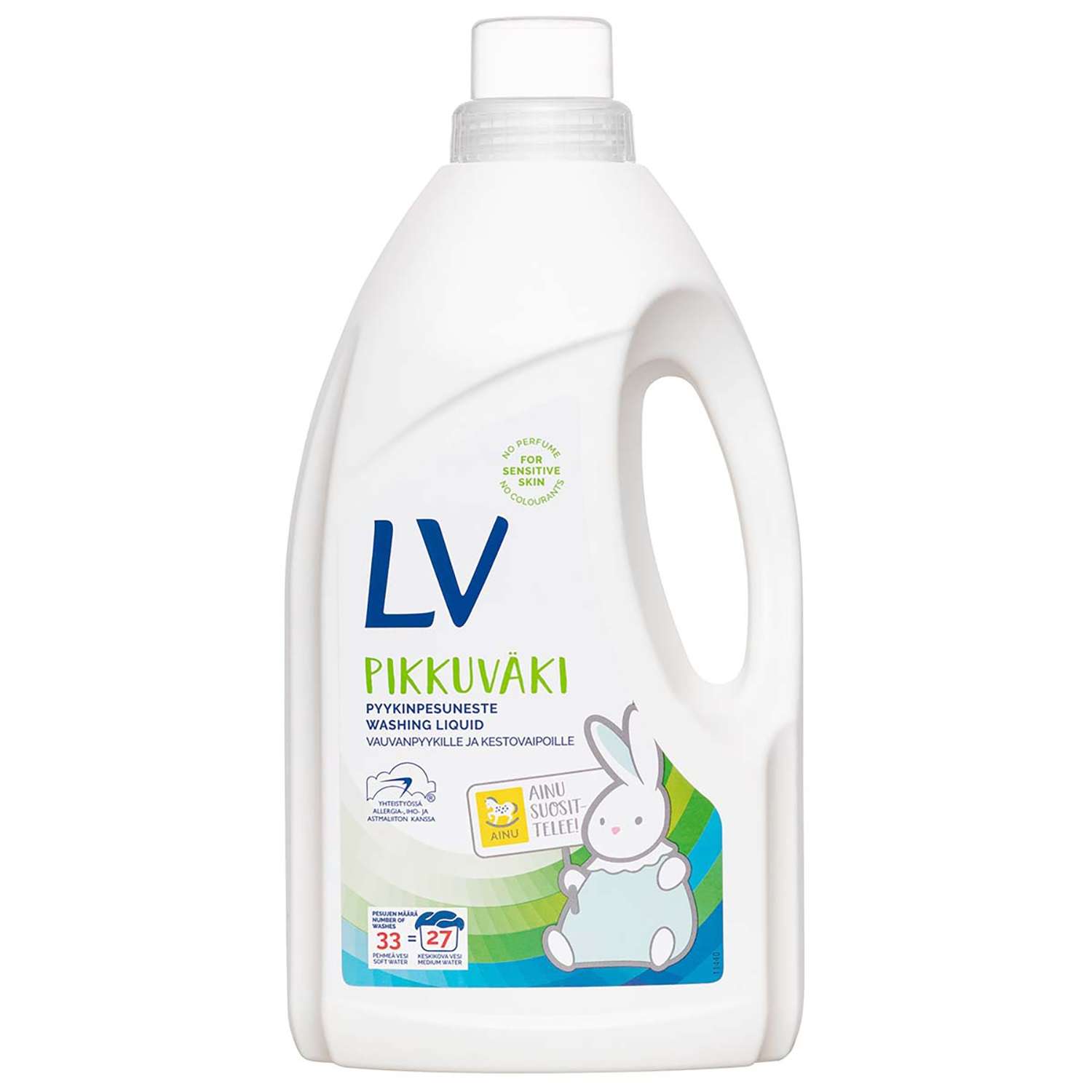 Жидкое средство для стирки LV детского белья гипоаллергенное без запаха и фосфатов ЭКО концентрат 1500 мл - фото 1