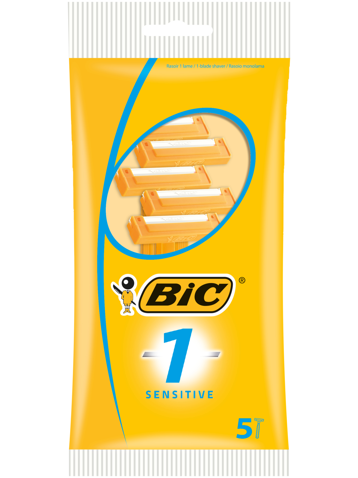 Набор бритв BIC мужских 1 Sensitive 5 шт - фото 1