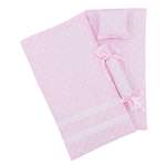 Комлпект постельного белья Модница для куклы 29 см пастельно-розовый