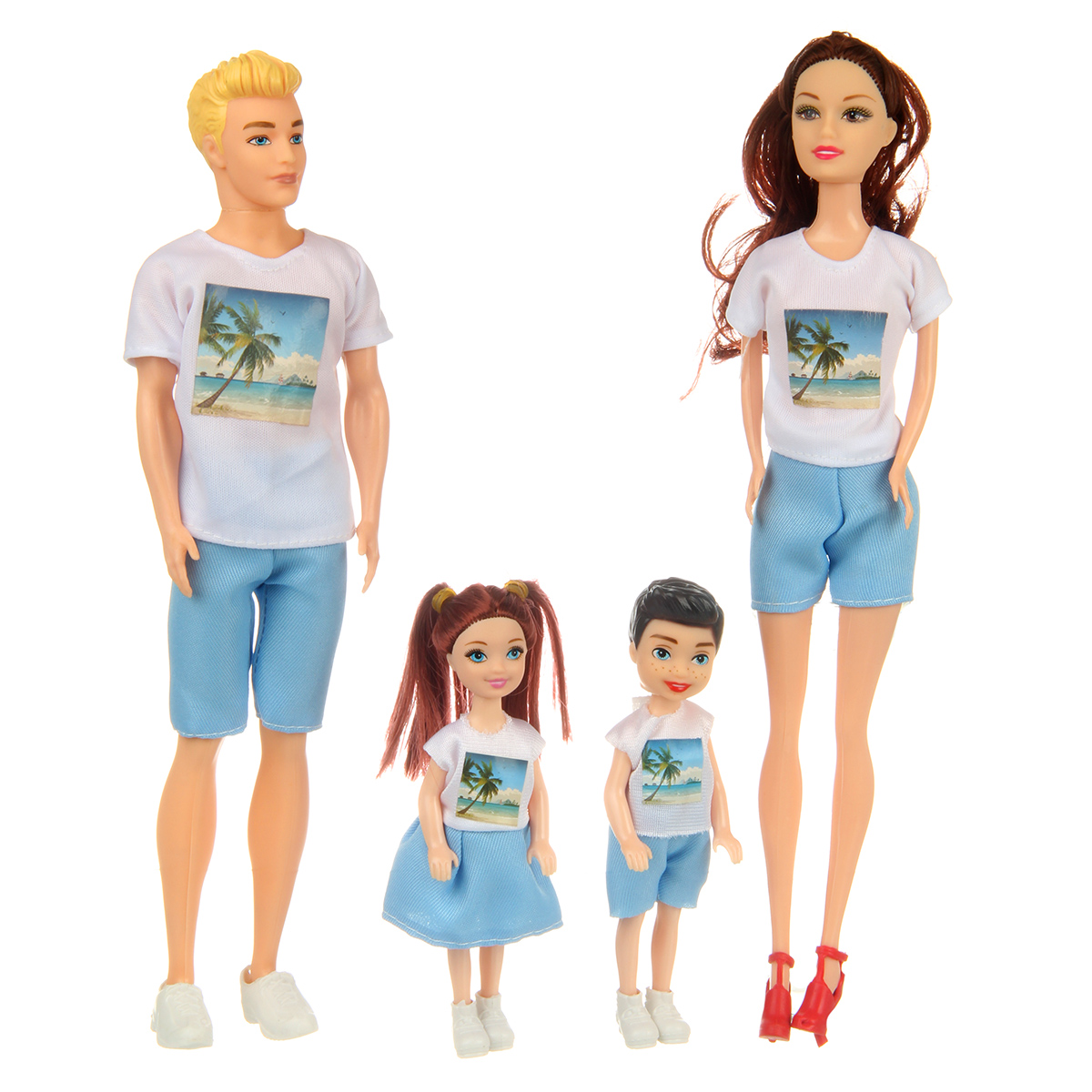 Набор кукол модель Барби Veld Co Счастливая семья 132328 - фото 1
