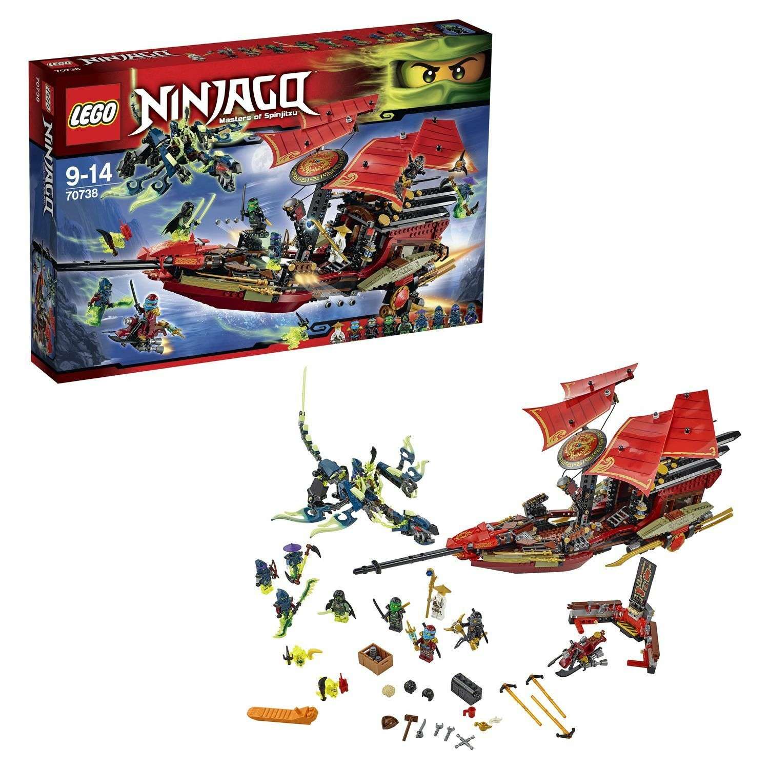 Конструктор LEGO Ninjago Корабль "Дар Судьбы". Решающая битва (70738) - фото 1