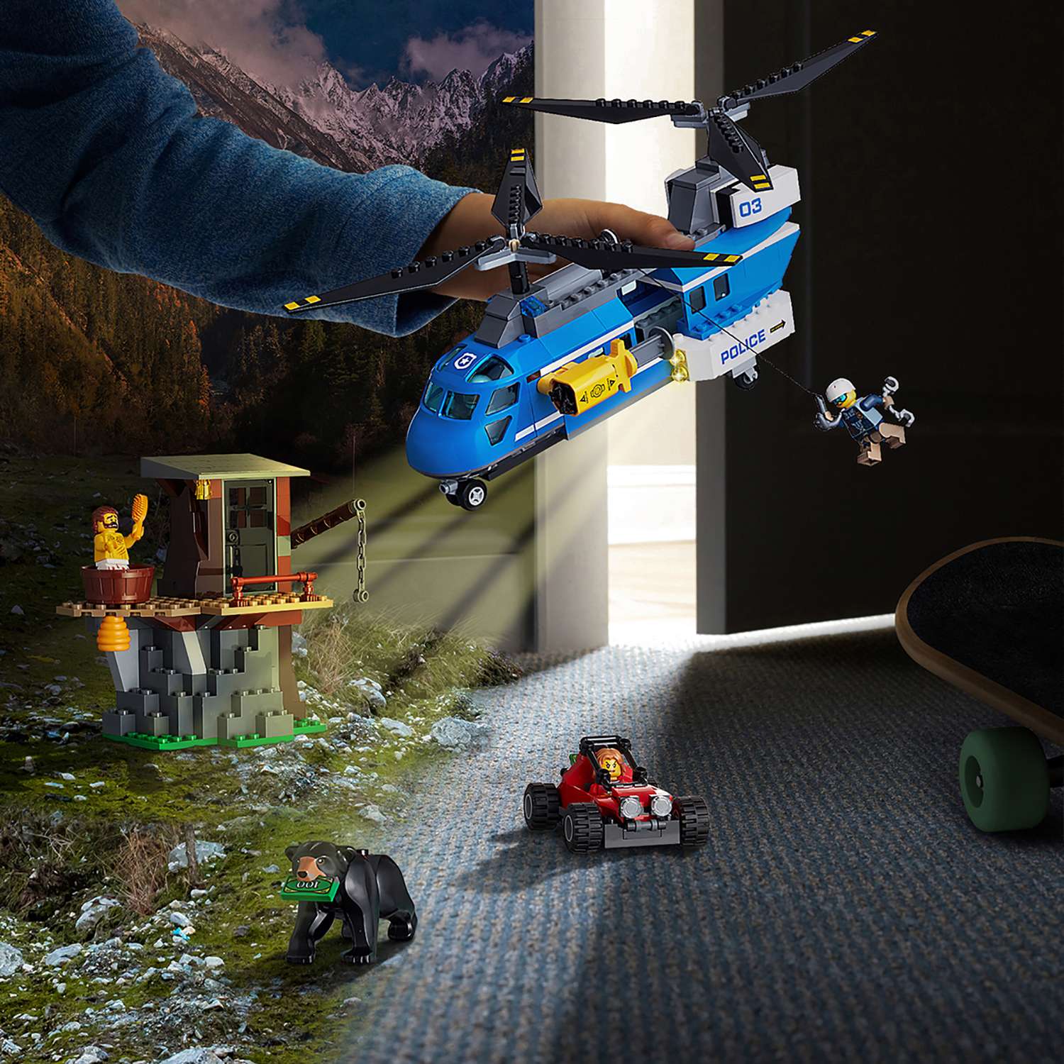Конструктор LEGO Погоня в горах City Police (60173) - фото 4