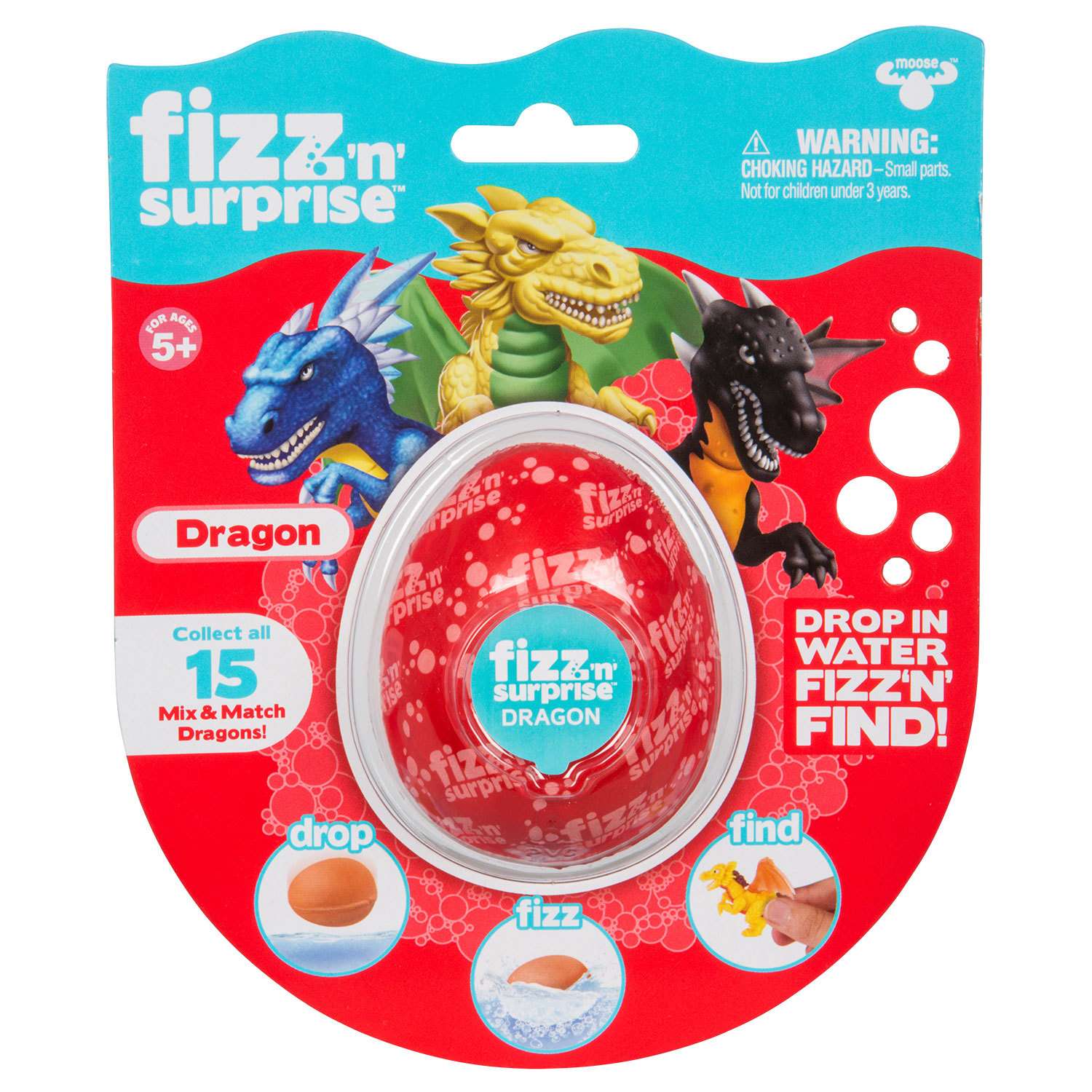 Игрушка Fizz N Surprise Яйцо Дракон в непрозрачной упаковке (Сюрприз) 19089 - фото 1