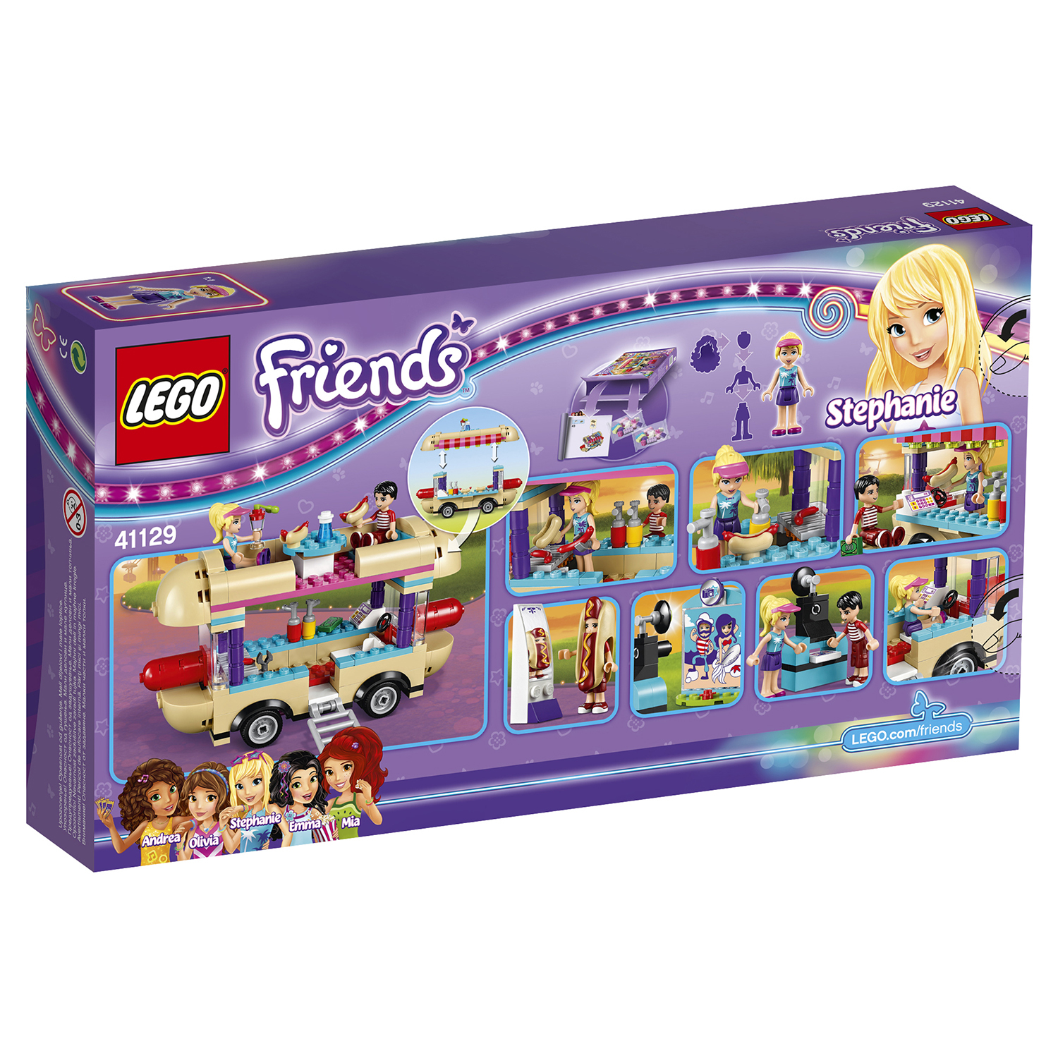 Конструктор LEGO Friends Парк развлечений: фургон с хот-догами (41129) - фото 3