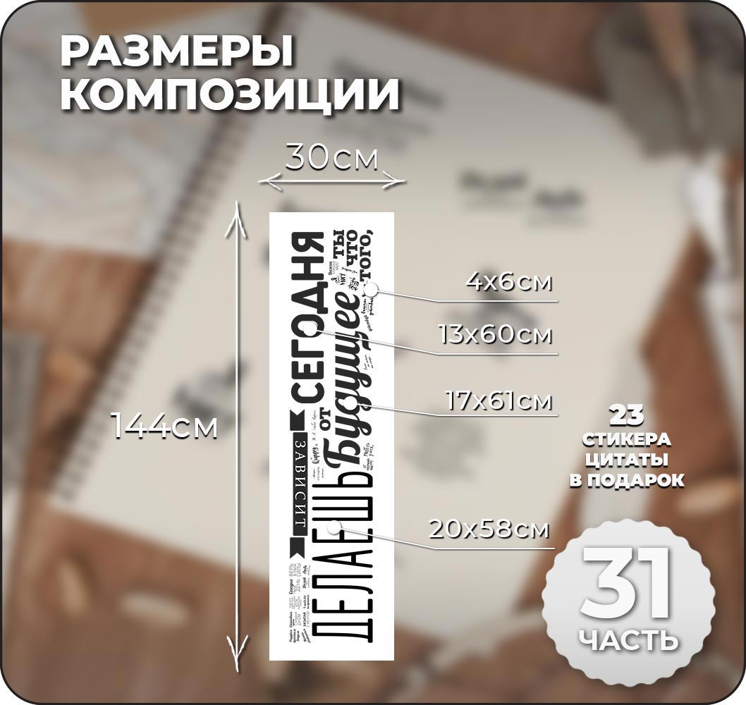 Наклейки интерьерные VEROL Цитата купить по цене 604 ₽ в интернет-магазине  Детский мир