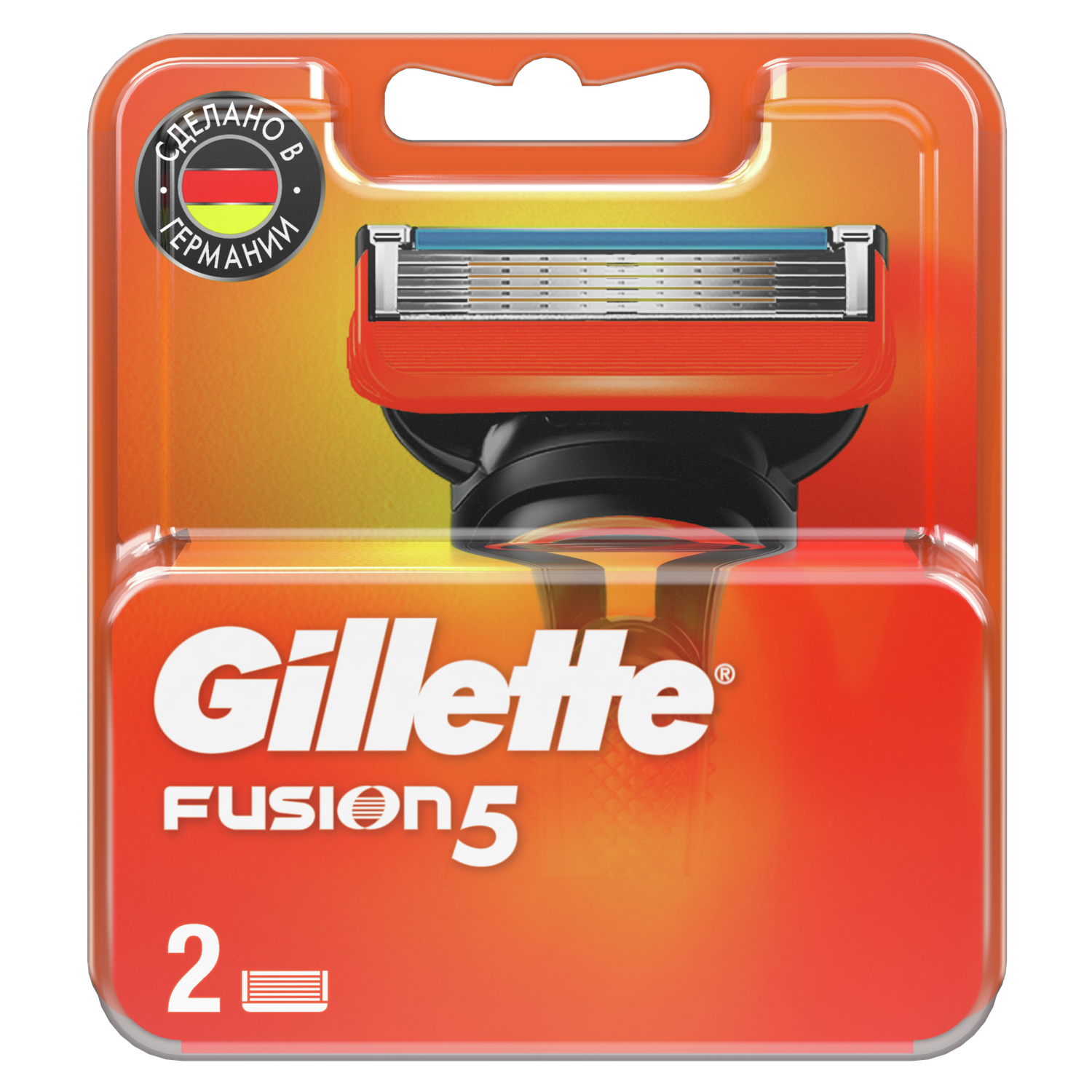 Кассеты сменные для бритья Gillette Fusion5 2шт - фото 1