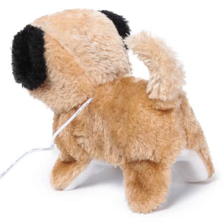 Собачка интерактивная Laffi Коричневая с черным ухом YS930861