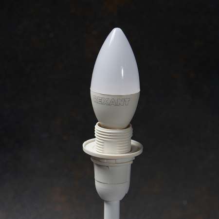 Лампа светодиодная REXANT E14 «Свеча» 7.5Вт 713Лм 4000K матовая колба 3 штуки в упаковке
