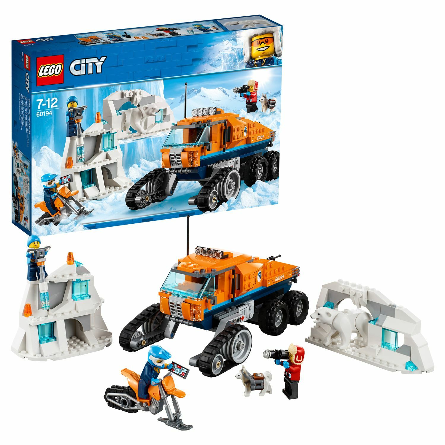 Конструктор LEGO City Arctic Expedition Грузовик ледовой разведки 60194  купить по цене 9 ₽ в интернет-магазине Детский мир