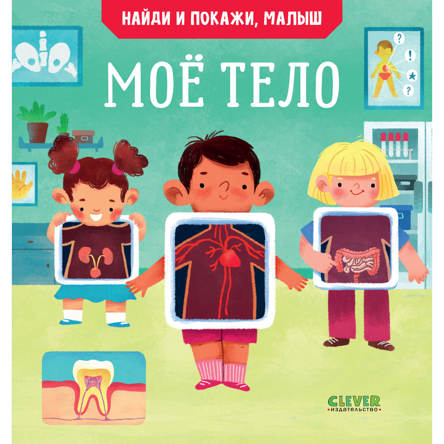 Книга Clever Издательство Найди и покажи малыш. Моё тело - фото 1