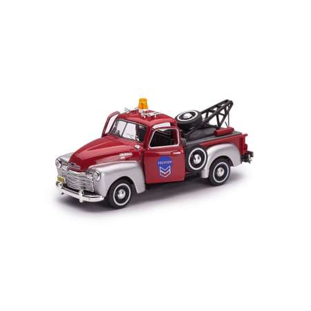 Мини-модель 1:43 CARARAMA Chevrolet C-3100 Pickup with tow металлическая красная