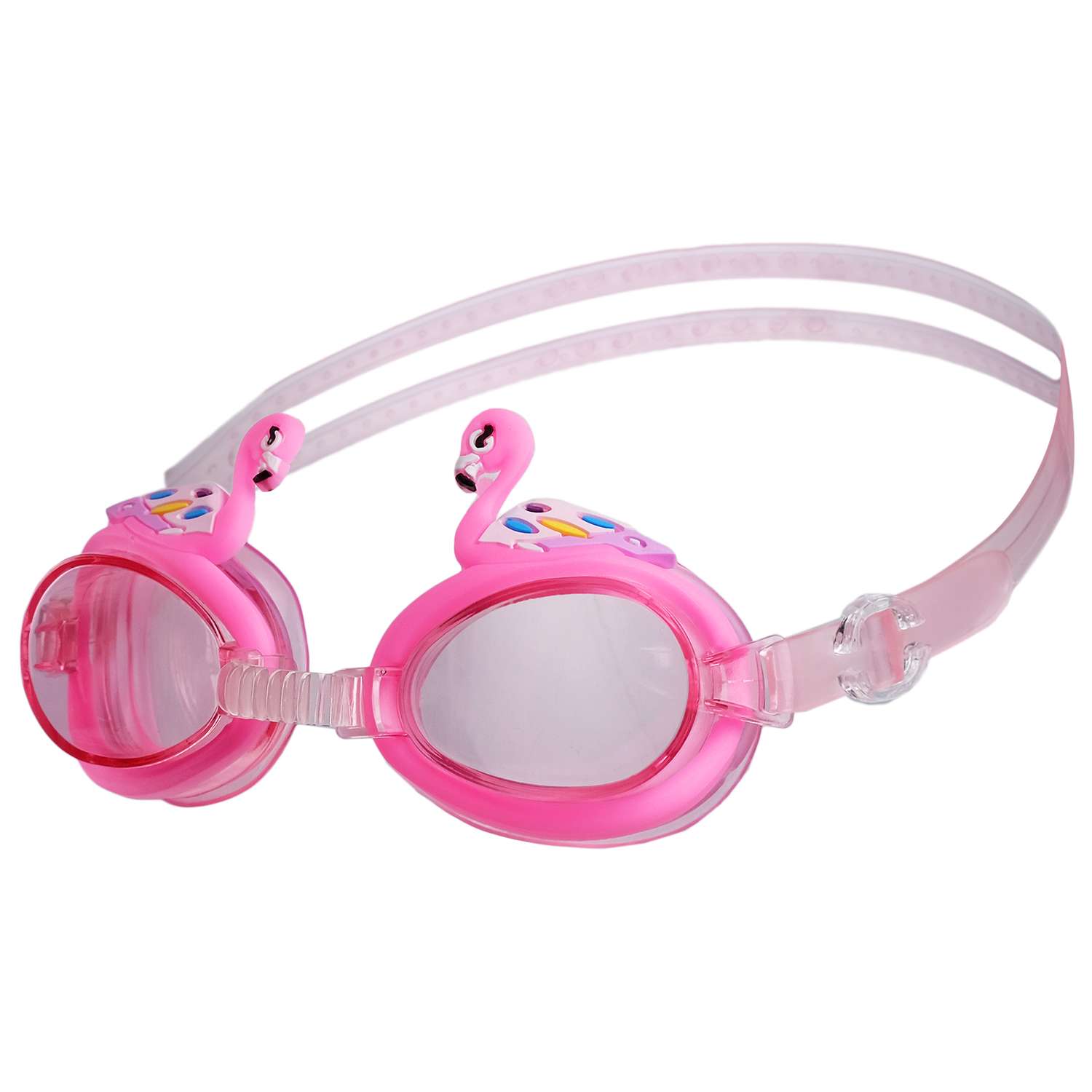 Очки для плавания ONLITOP детские «Фламинго» и беруши. цвета - фото 2