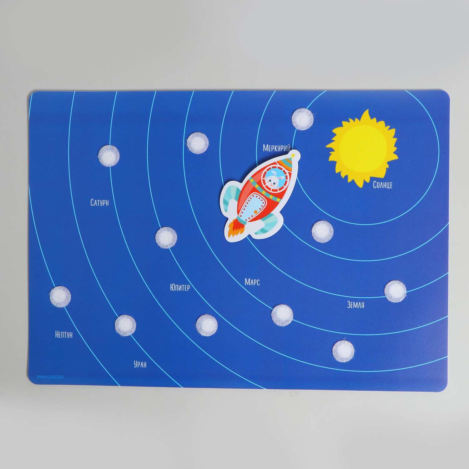 Развивающая игра Веселые липучки Приключения в космосе со светящимися наклейками - фото 3