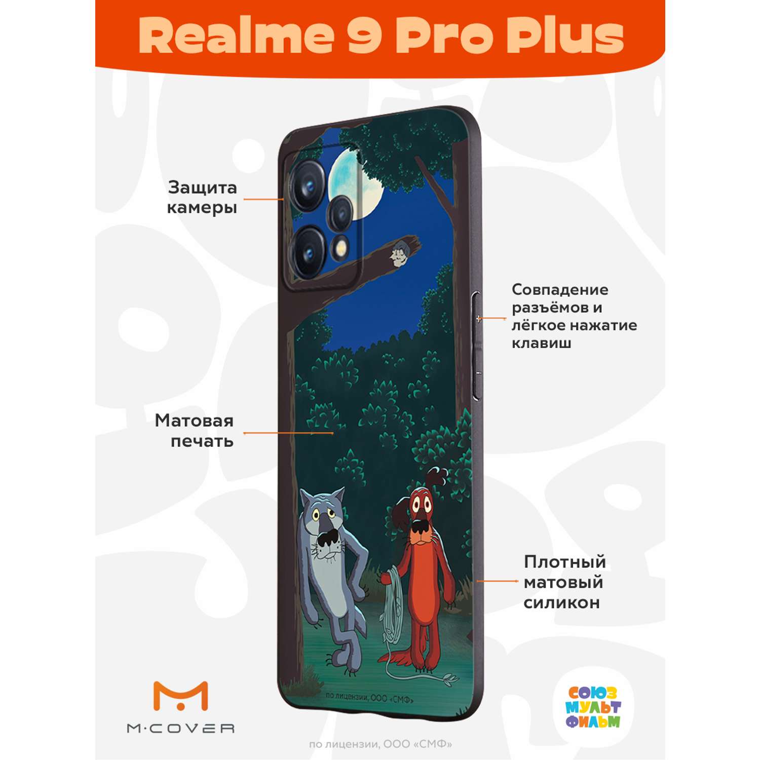 Силиконовый чехол Mcover для смартфона Realme 9 Pro + Союзмультфильм Ты что  по деревьям лазишь? купить по цене 430 ₽ в интернет-магазине Детский мир