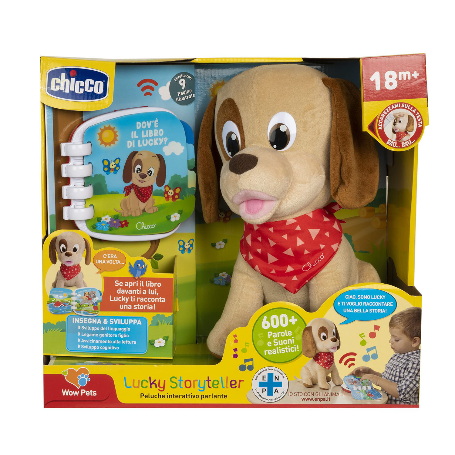 Chicco игрушка мягкая говорящий Щенок