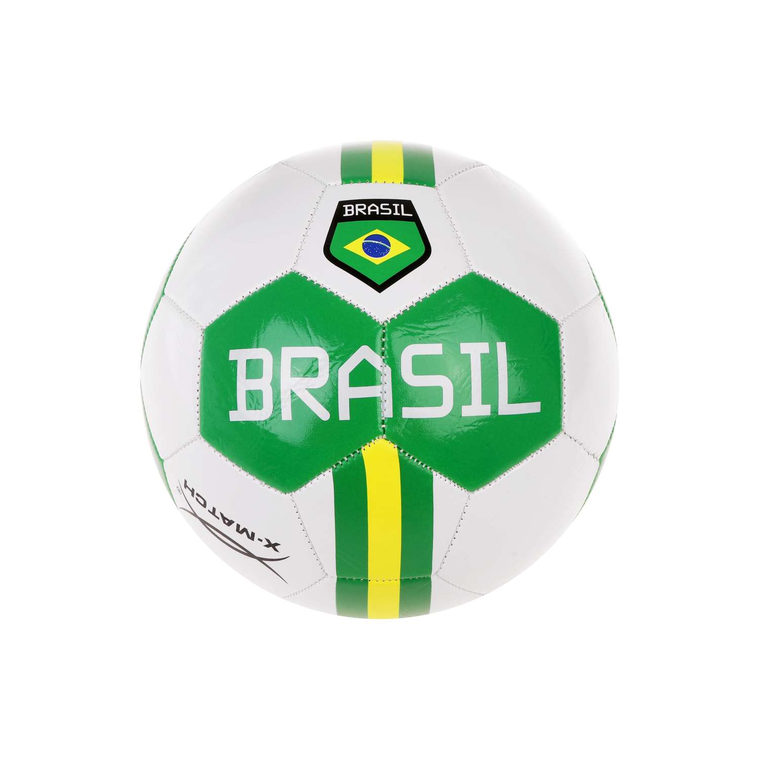 Мяч футбольный X-Match Бразилия 1 слой PVC 1.6 мм. 300 г. размер 5 - фото 1