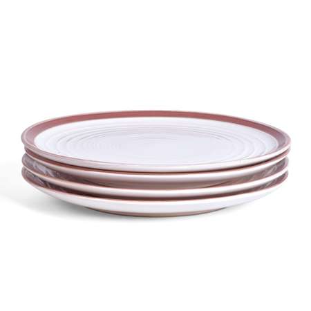 Набор посуды Arya Home Collection White Stoneware тарелки обеденные 26 см 4 шт.