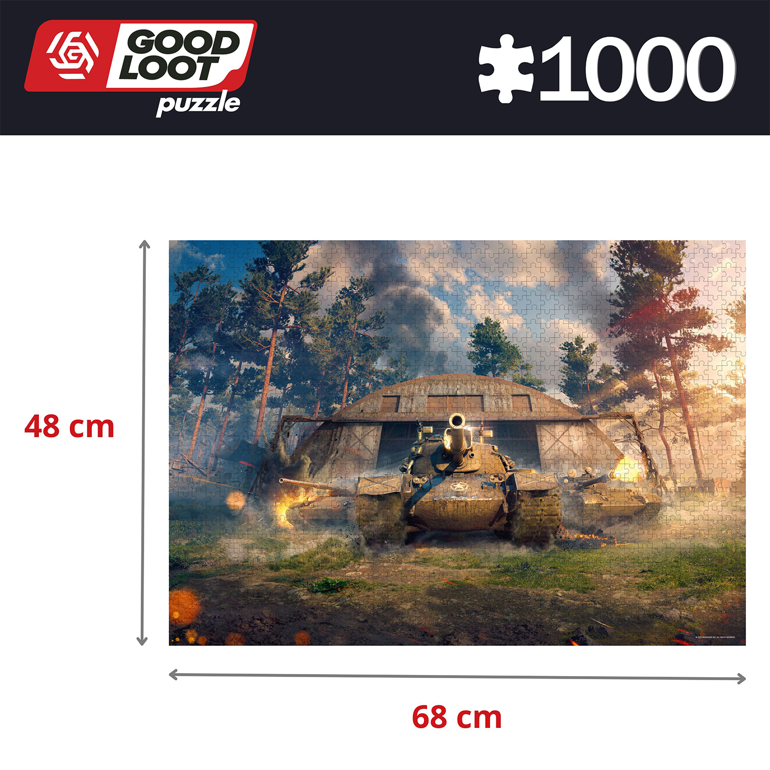 Пазл Good Loot World of Tanks Wingback - 1000 элементов (Gaming серия) - фото 4