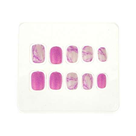 Накладные ногти Lukky 3 Pink Marble Розовый мрамор и блеск