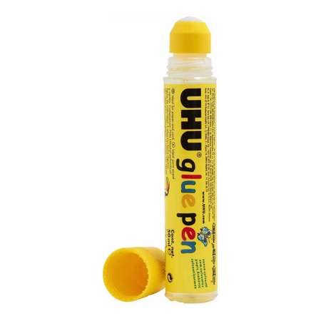 Клей UHU Glue pen канцелярский прозрачный для бумаги 50 мл 41606/B