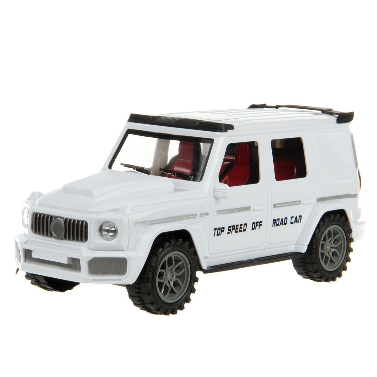 Внедорожник Veld Co Jeep фрикционный белый 129822 - фото 1