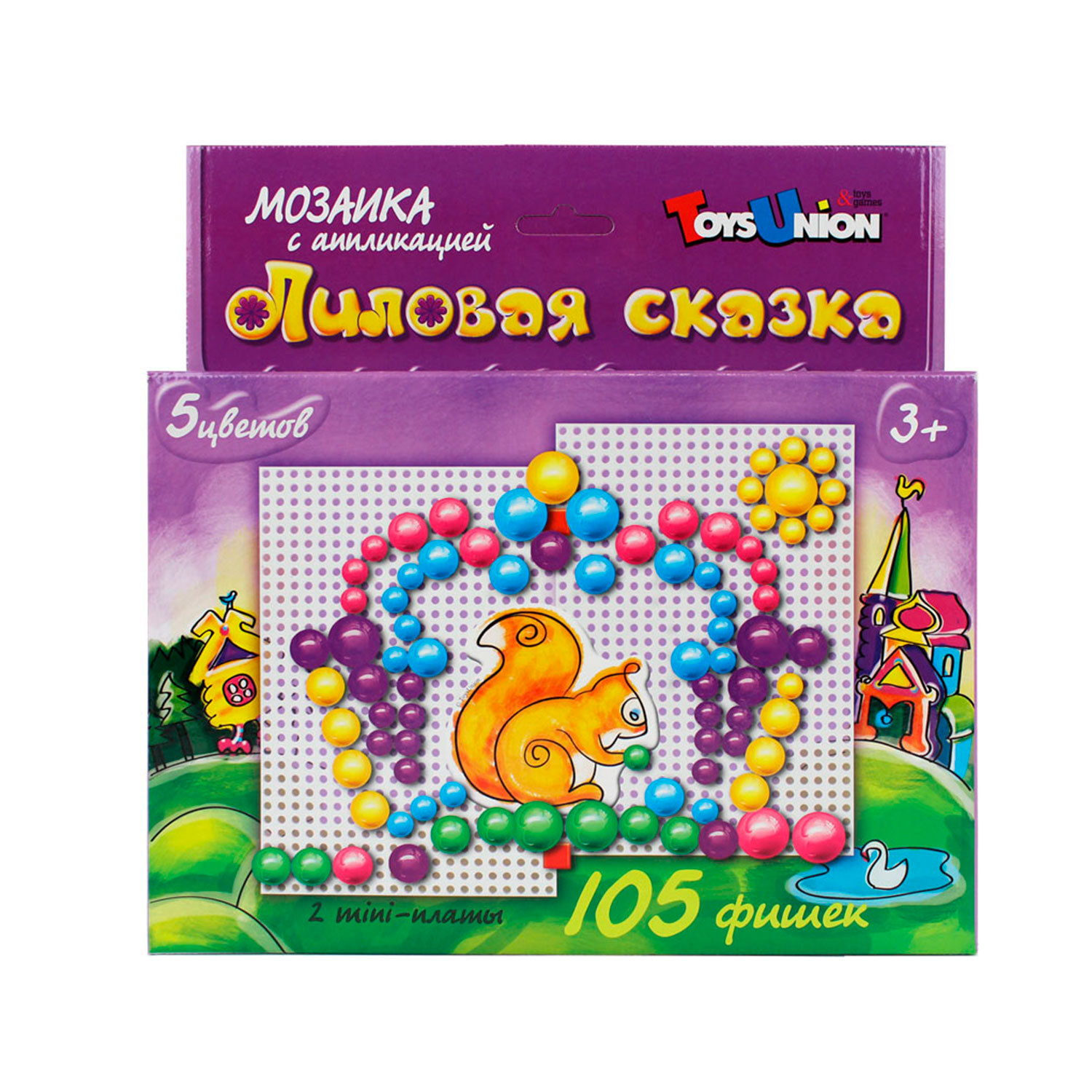 мозаика с аппликацией Toys Union Лиловая сказка купить по цене 655 ₽ в  интернет-магазине Детский мир