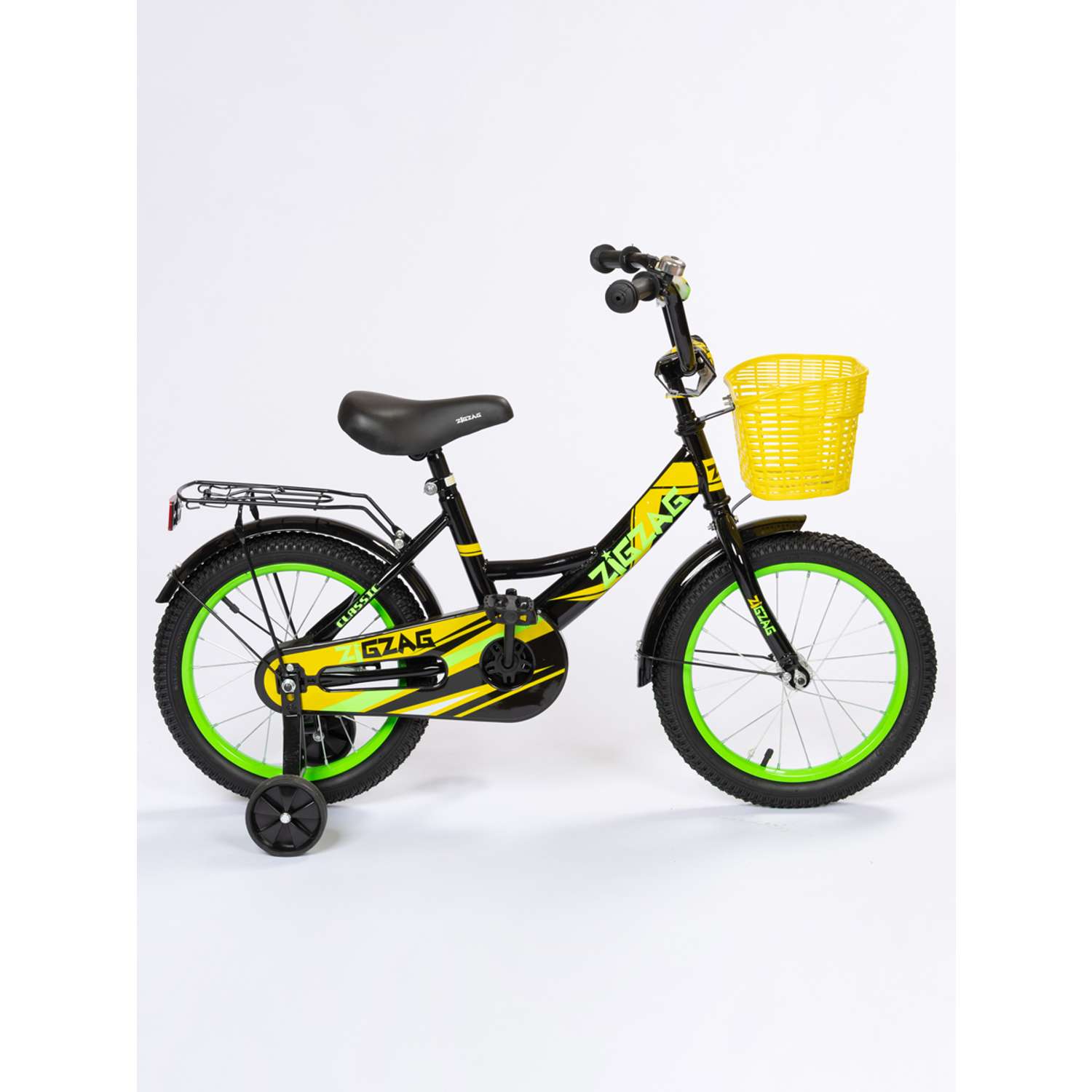Велосипед ZigZag 14 CLASSIC черный желтый - фото 1