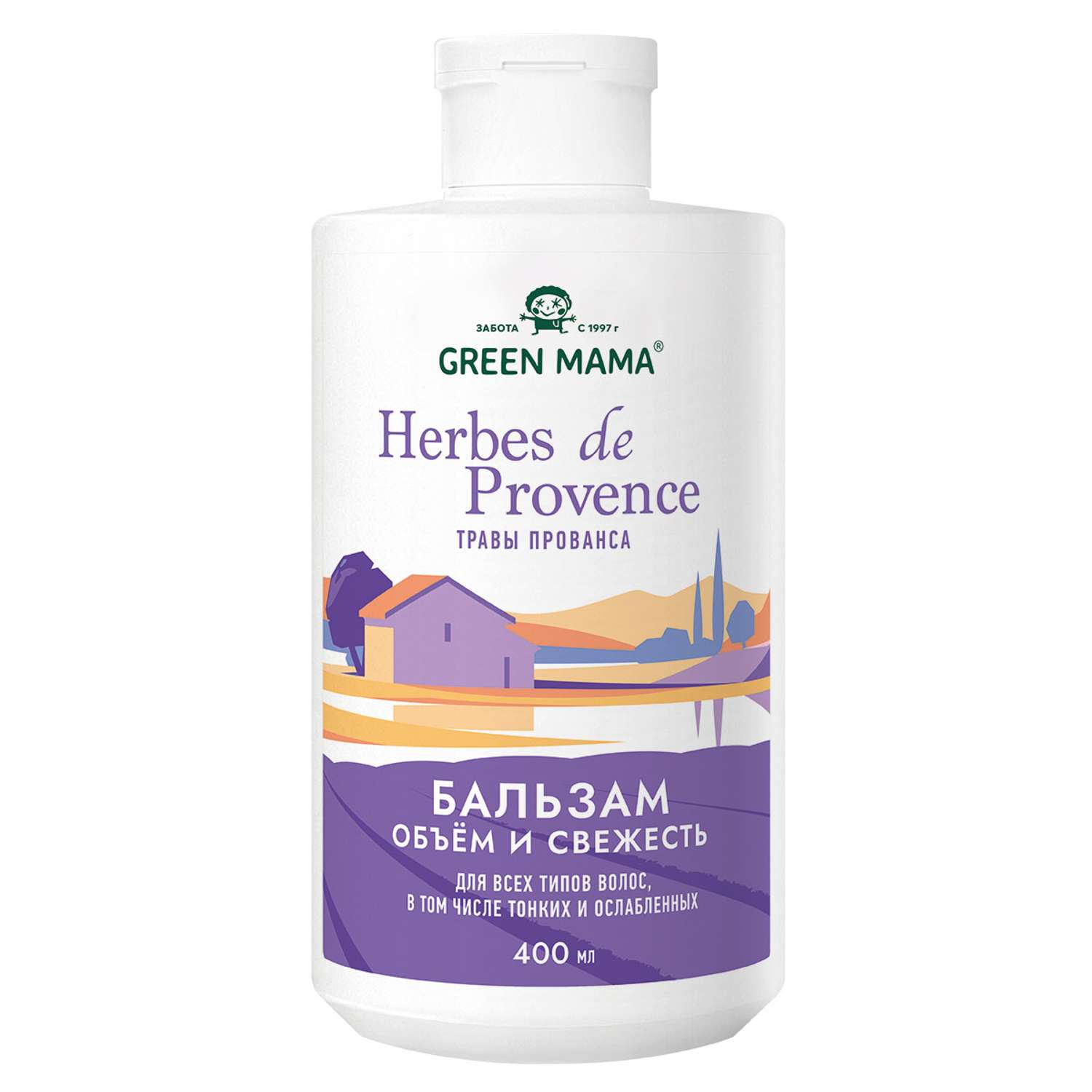 Бальзам Green Mama HERBES DE РROVENCE для объема волос с травами прованса 400 мл - фото 1