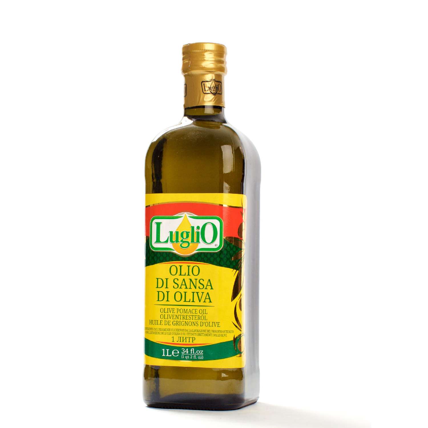 Масло оливковое LugliO Olio di Sansa di Oliva 1 л - фото 1