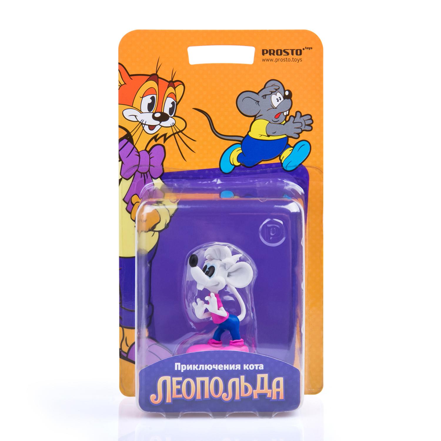 Фигурка Prosto toys Кот Леопольд Мышь Белая купить по цене 19 ₽ в  интернет-магазине Детский мир