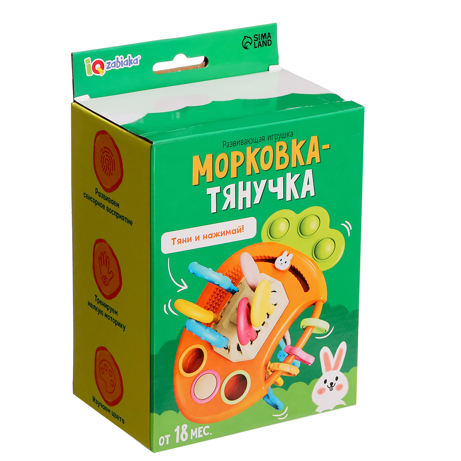 Развивающая игрушка IQ-ZABIAKA «Морковка-тянучка» - фото 11