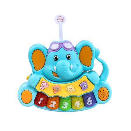 Музыкальная игрушка Mioshi Добрый слоник (18х19 см)