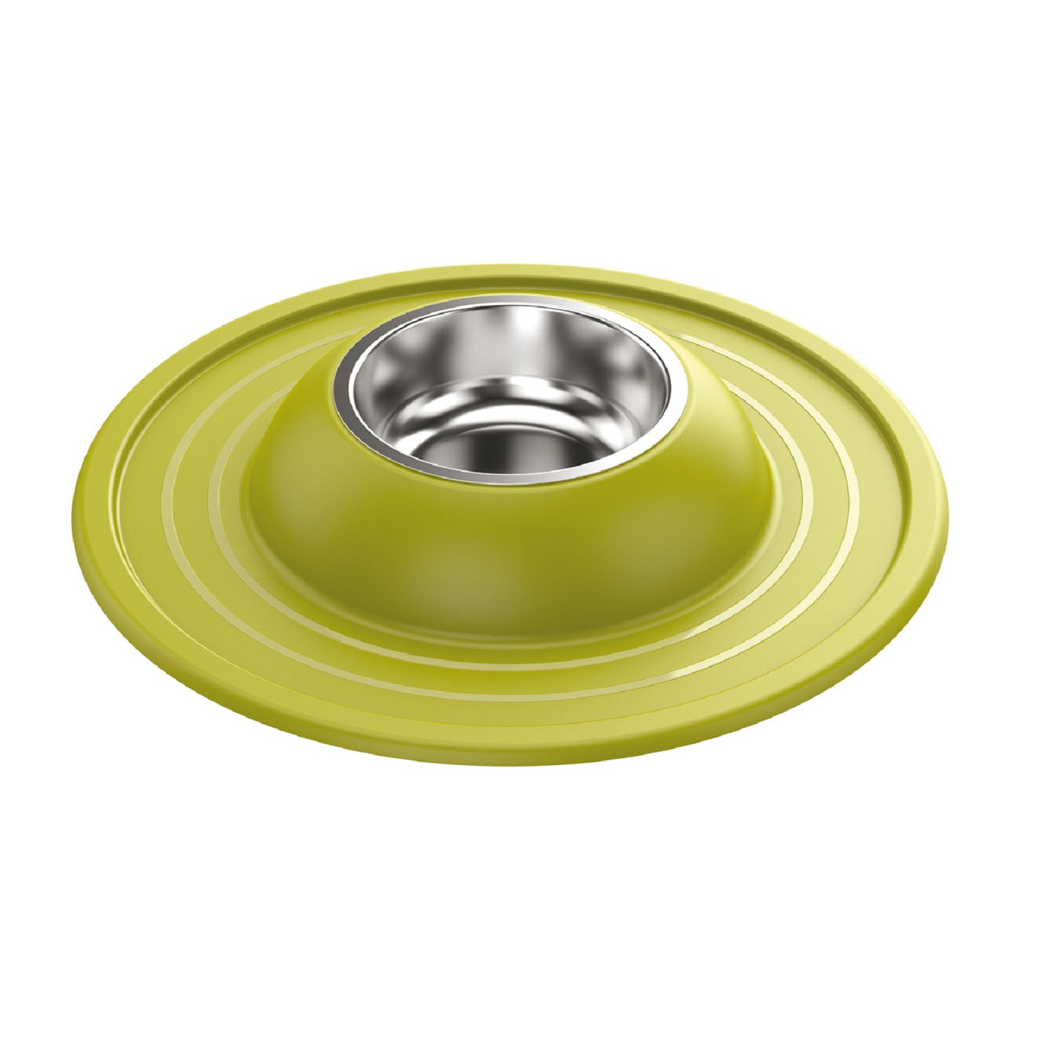 Миска для животных Lilli Pet Soft Touch 39х39х6 см 400 мл желтая - фото 1
