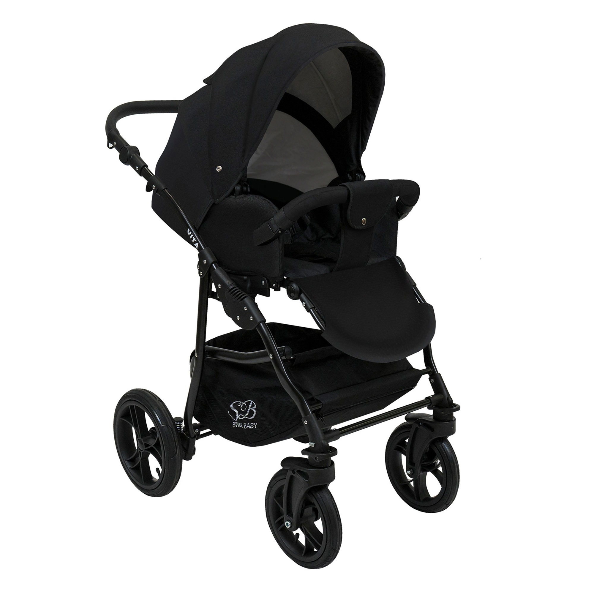 Коляска 2в1 Sweet Baby Vita Black New - фото 7