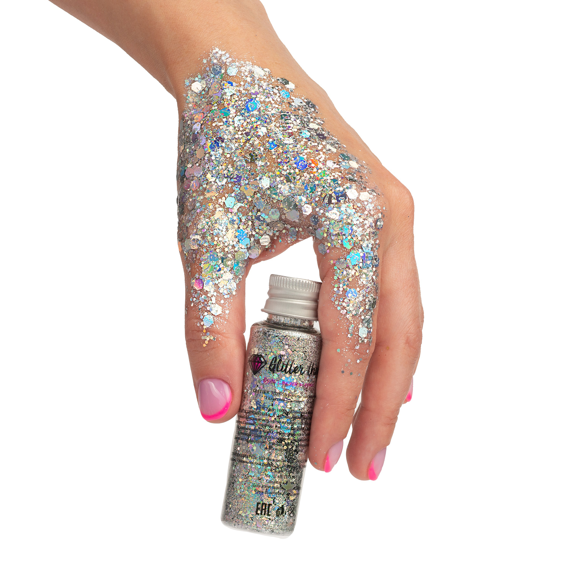 Блестки Glitter Things для макияжа маникюра рисования и декора Галактика Центавра - фото 5