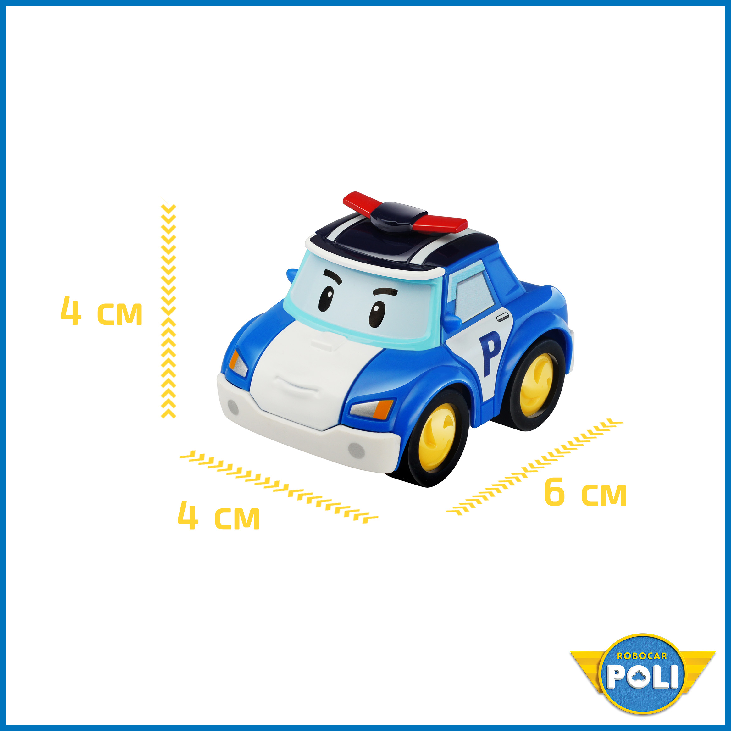 Металлическая машинка РОБОКАР ПОЛИ Поли, 6 см MRT-0600 - фото 4