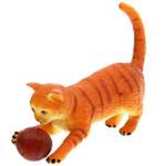 3D пазл сборная фигурка EstaBella Конструктор кот Кремовый Табби в переноске 8х7х5