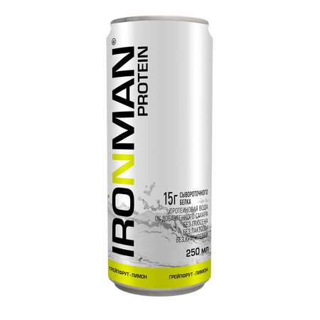 Напиток негазированный IronMan Protein грейпфрут-лимон 6*0.25 л
