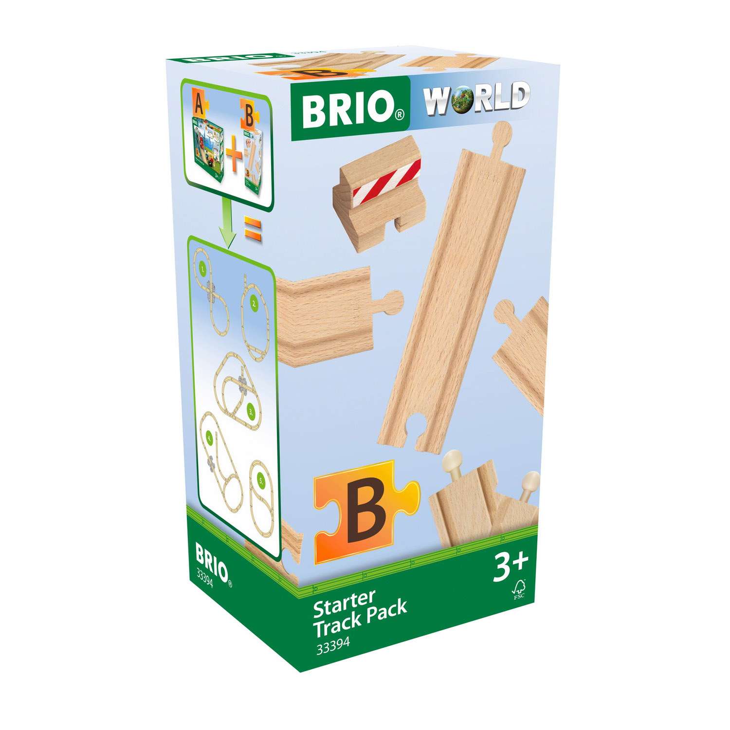 Игровой набор BRIO Базовый железнодорожный рельс - фото 2