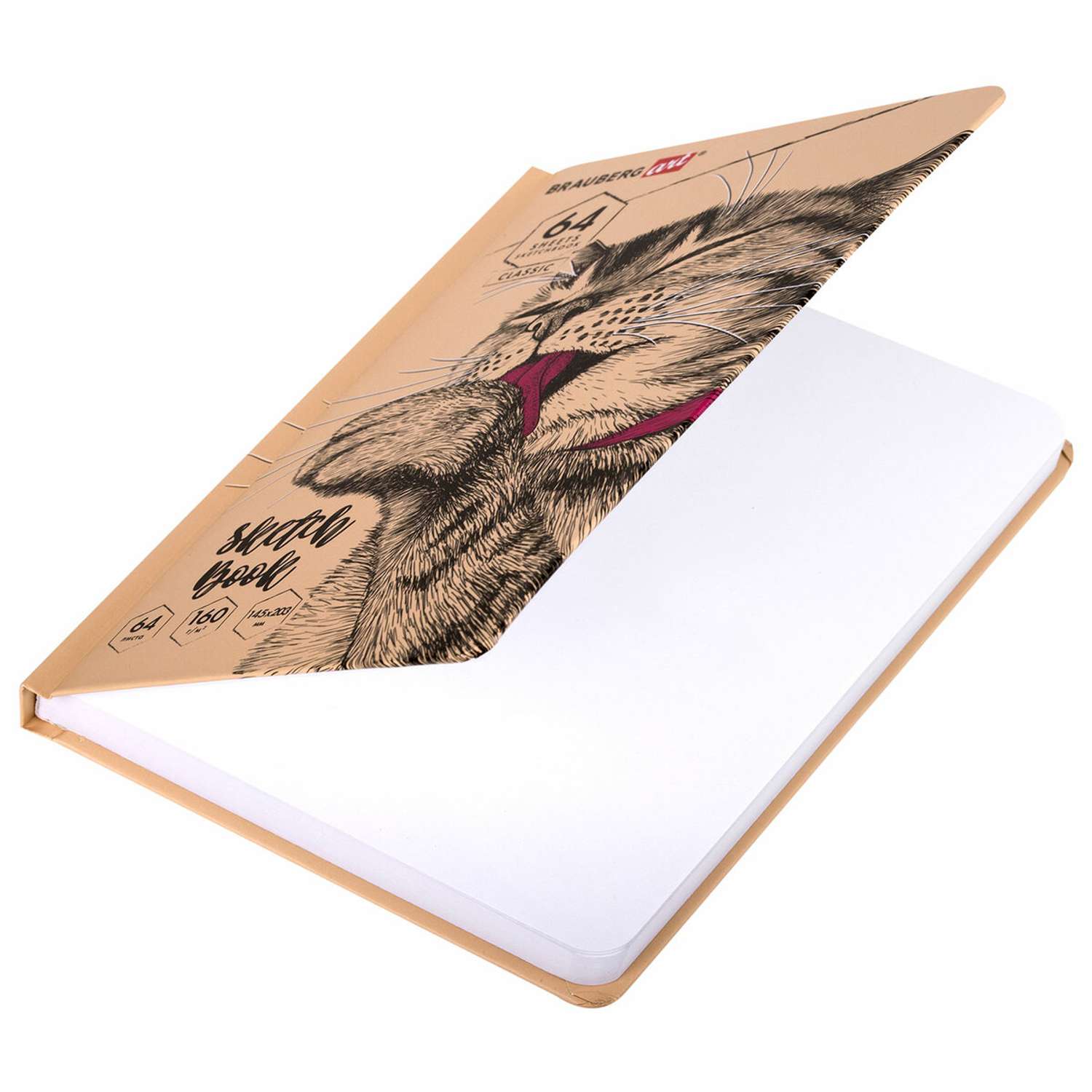 Блокнот-скетчбук Brauberg с белыми страницами для рисования эскизов 64 листа - фото 7