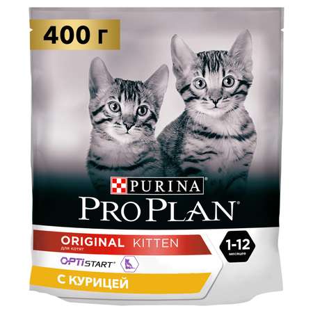 Корм сухой для котят PRO PLAN 400г с курицей