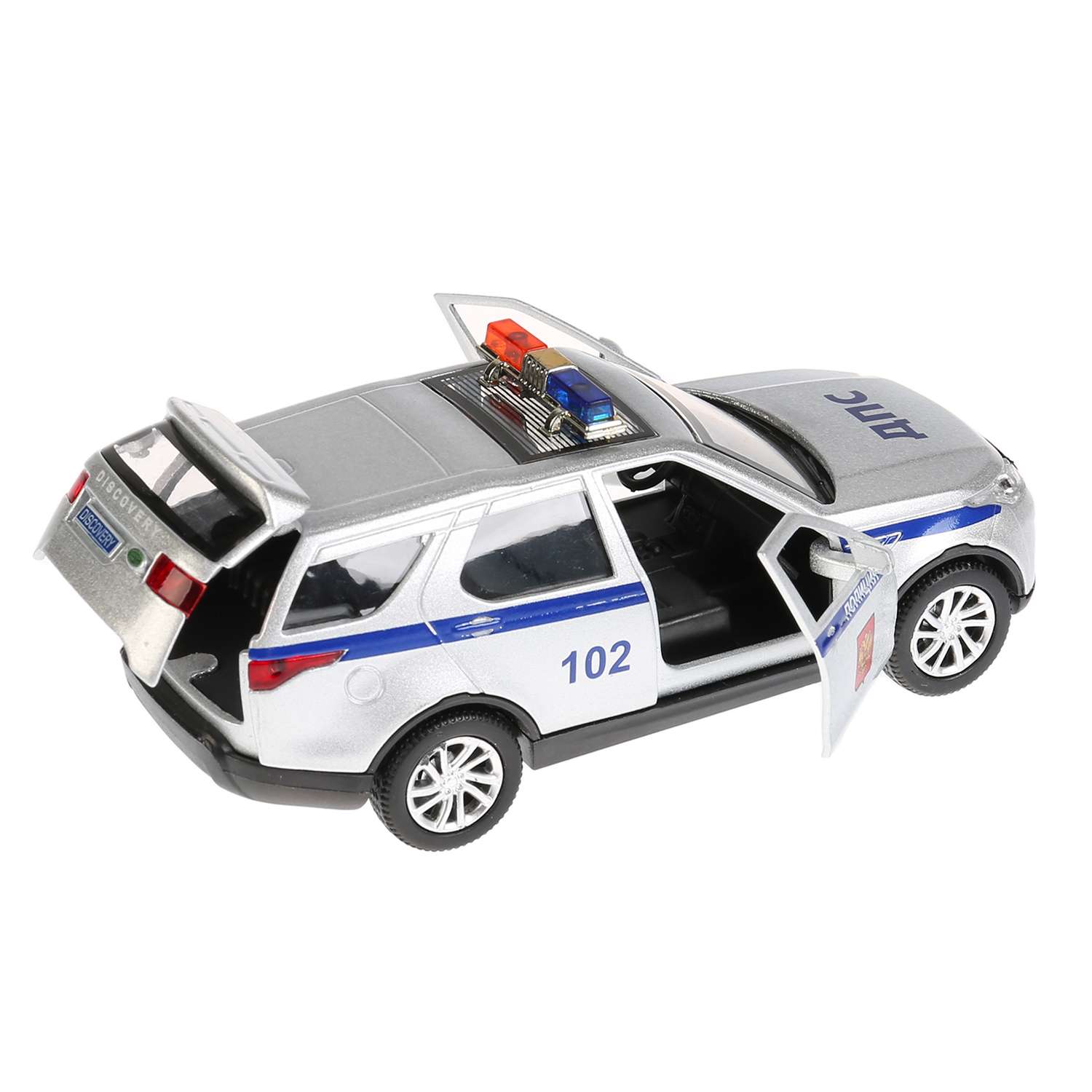 Машина Технопарк Land Rover Discovery Полиция инерционная 271527 271527 - фото 5