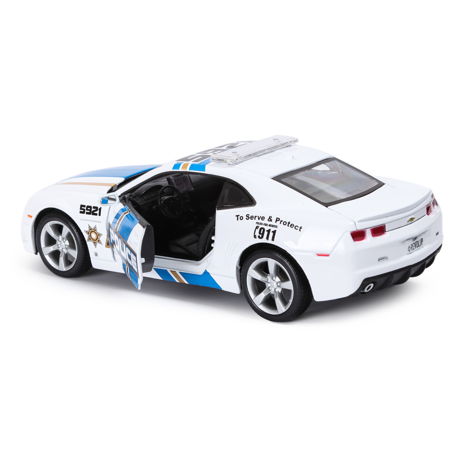 Полицейская машина MAISTO Chevrolet Camaro Rs 2010 1:24 белый 31208 - фото 4